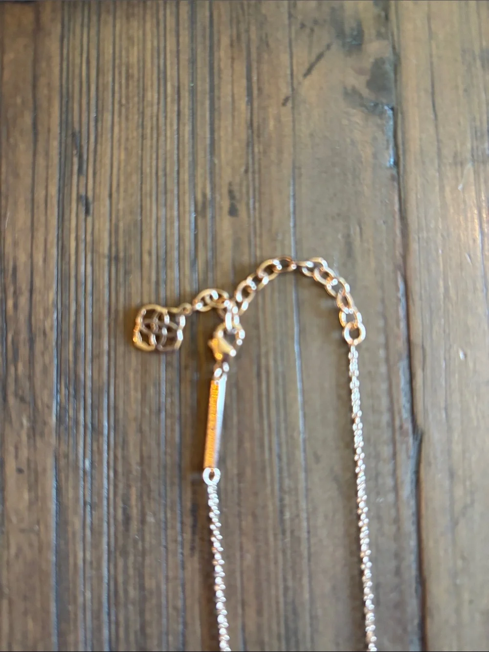 Kendra Scott Rose Gold Heart Necklace with Pink Pendant